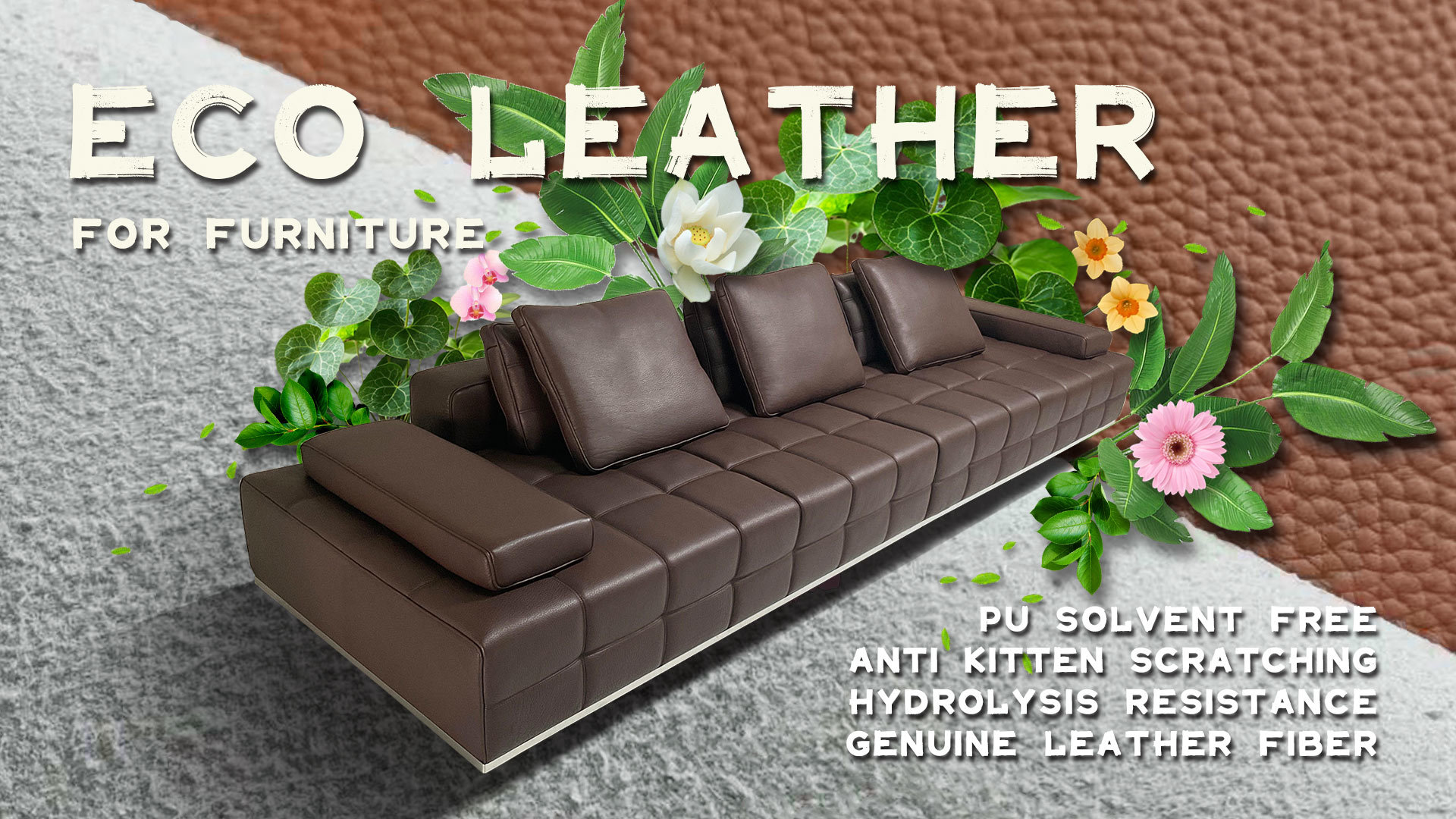 Quality Sofa Leather Material factory