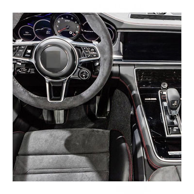 0.8mm Suede Alcantara Leather Plush Microfiber PET 70% PU 30%