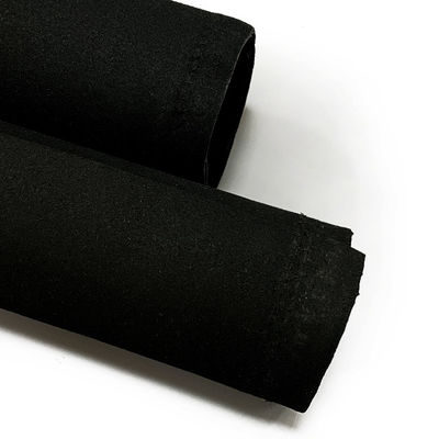 High Color Fastness Euro Black Suede 0.7-0.75mm For Gloves Bags