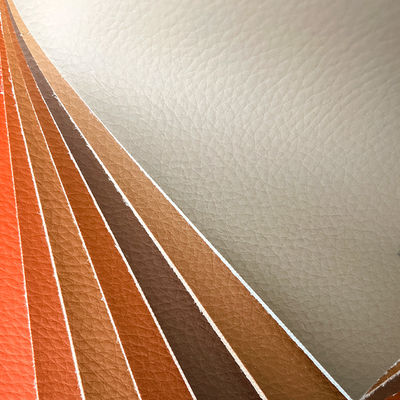 PVC Eco Leather Litchi Pattern 31 Vivid Colors Scratch Resistant For Commercial Spaces