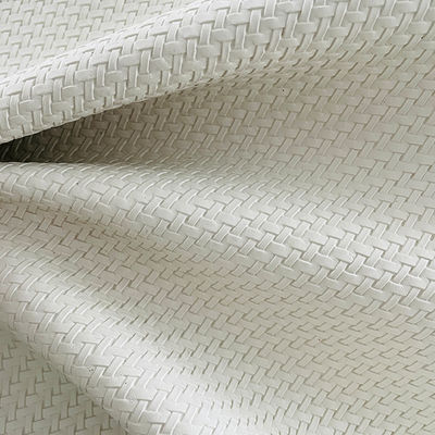 Economic And Effective Woven PVC Leather Custom Textured Upholstery For Hotels