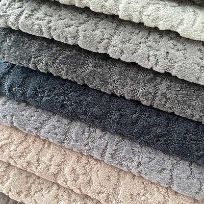 Upholstery Suede Fabric For Sofa Dimensional 470g Polyester Fabric 145cm Width