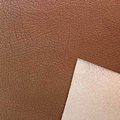 Synthetic Automotive Leather Roller Embossed Micro Fiber Scratch Resistant Realistic Grain