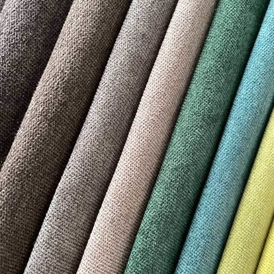 Short Pile Polyester Sofa Fabric - Soft, Fade-Resistant & Easy Care