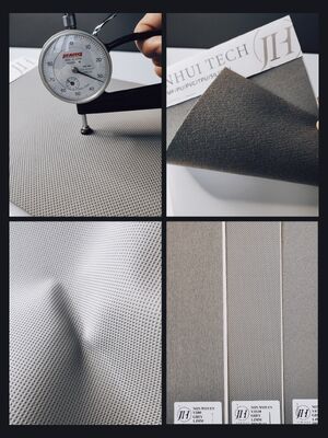 1.3-1.4mm TPU sport shoe leather with 3D vaccum crafted design and dye color non-woven backing
