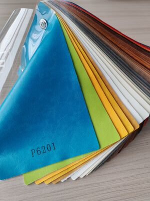 PVC #6201 Sofa Furniture Leather OilShine patten single velvet fleece backing 1.0mm*1.4m